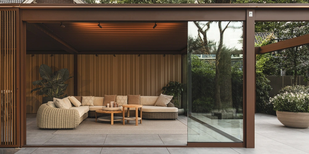 Panneaux coulissants en verre