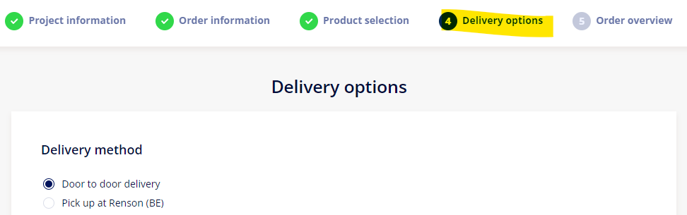 Delivery options