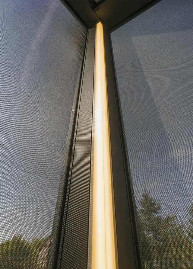 Ledverlichting binnenzijde van de kolom