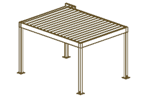 Stand single roof