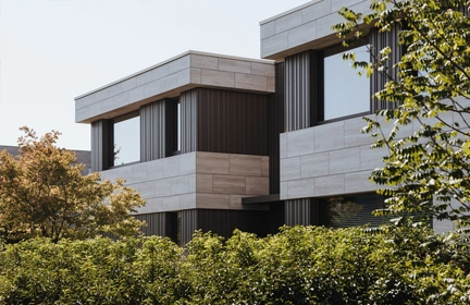 Contrasterende gevelmaterialen met minimaal onderhoud