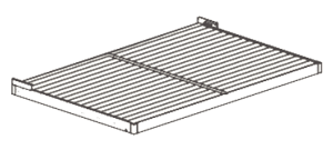 Single roof with additional beam