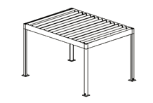 Einzel-Carport freistehend