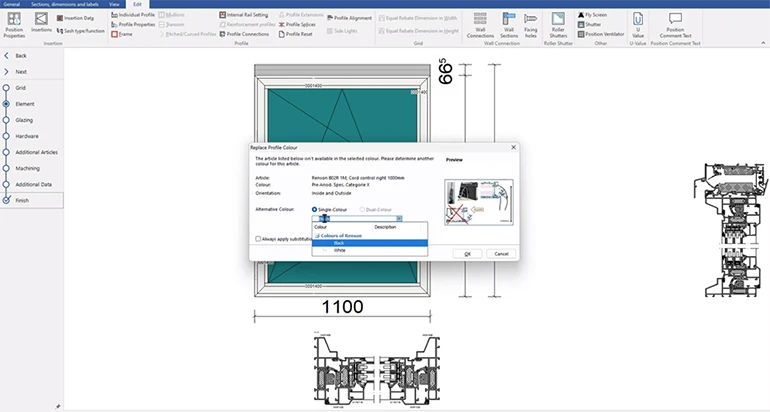 Invisivent raamventilatierooster beschikbaar in Orgadata