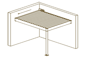 Wall-mounted (depth and width)