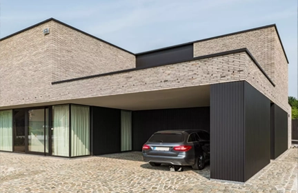 Contrasterende gevelmaterialen met minimaal onderhoud